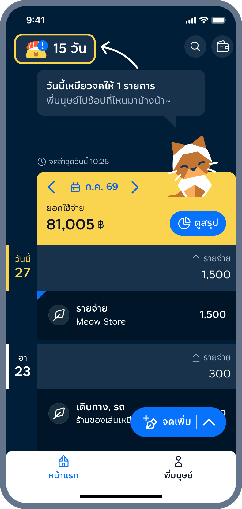 1. กด ชามข้าวเหมียว