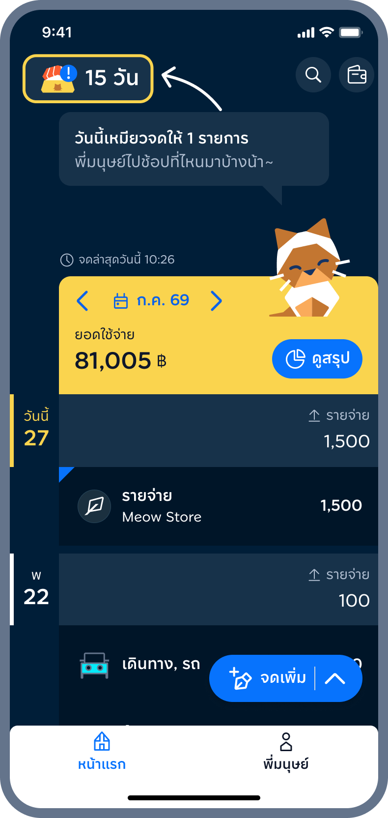 1. กด ชามข้าวเหมียว