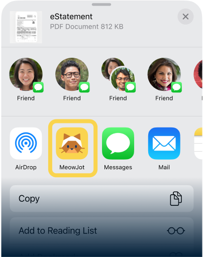 5. เลือก MeowJot