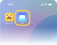 1. เปิดแอป อีเมล