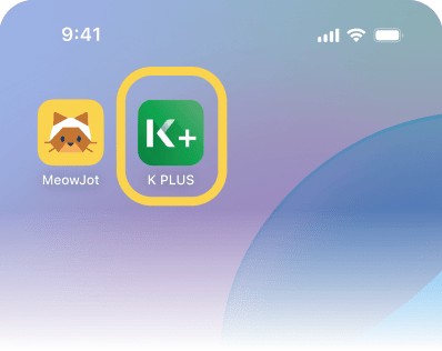 1. เปิดแอป K PLUS
