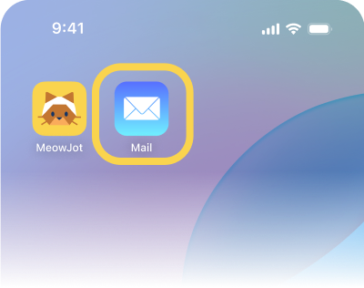 6. เปิดแอป อีเมล