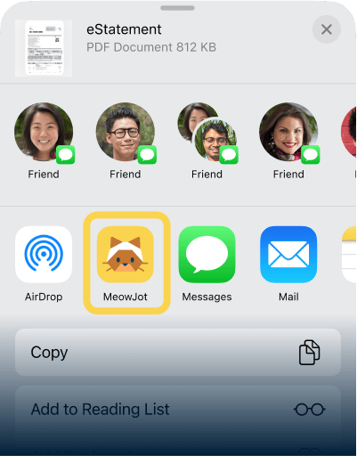 5. เลือก MeowJot