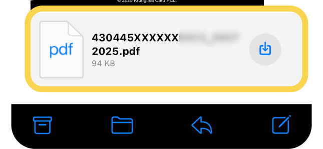 3. กดเปิด ไฟล์ใบแจ้งยอด