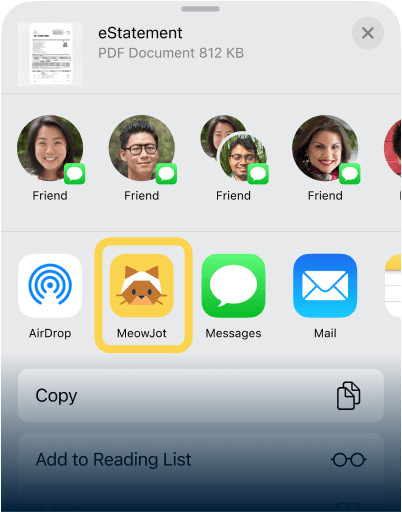 5. เลือก MeowJot