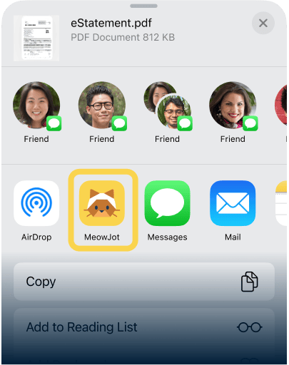 7. เลือก MeowJot